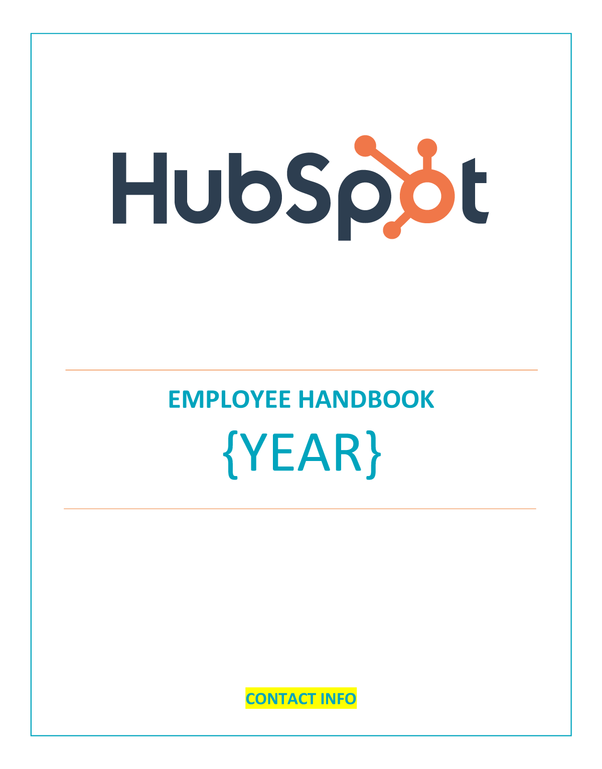 Detail Best Employee Handbook Template Nomer 8