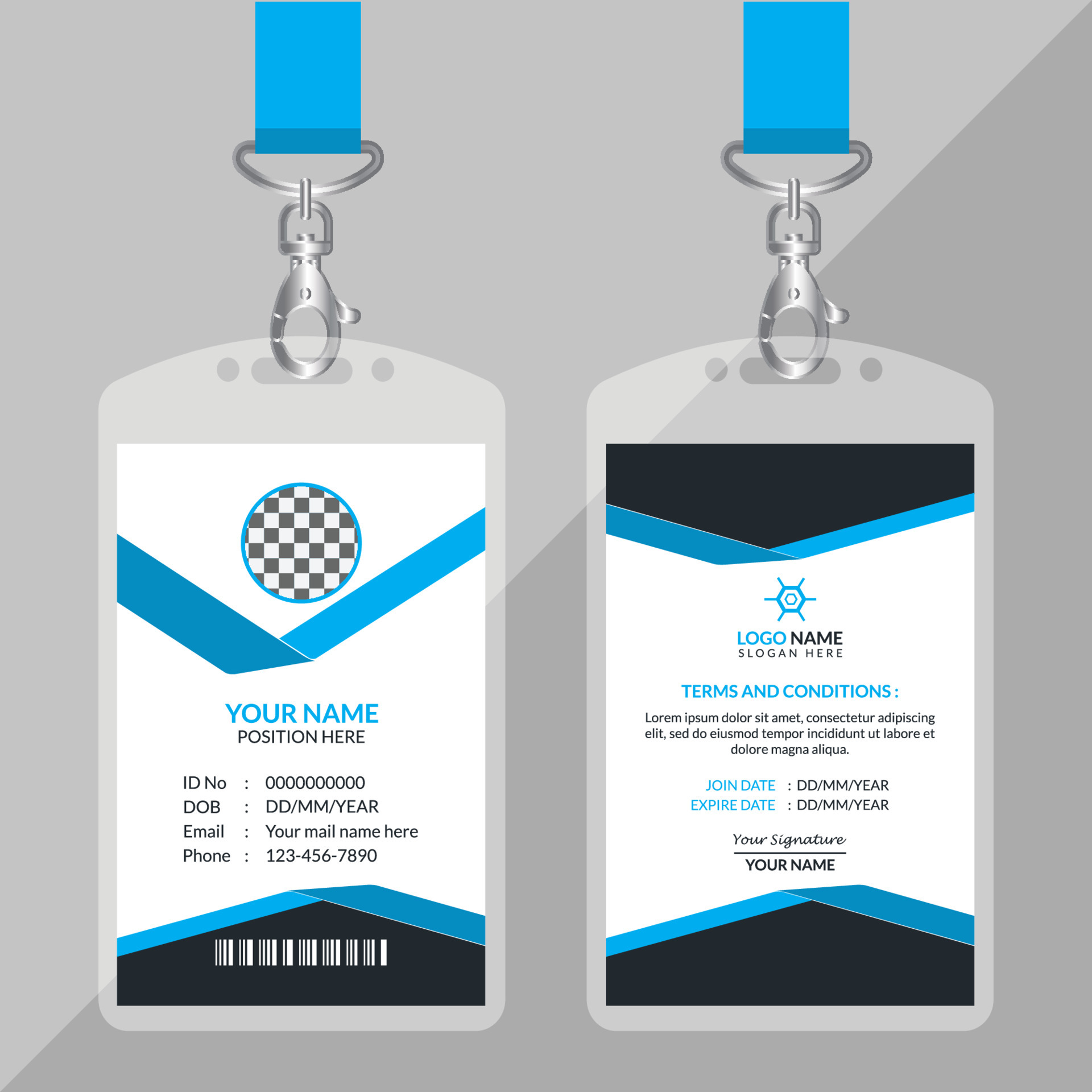 Detail Best Id Card Design Template Nomer 35