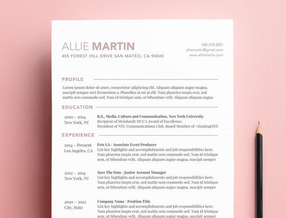 Detail Best Modern Resume Template Nomer 38