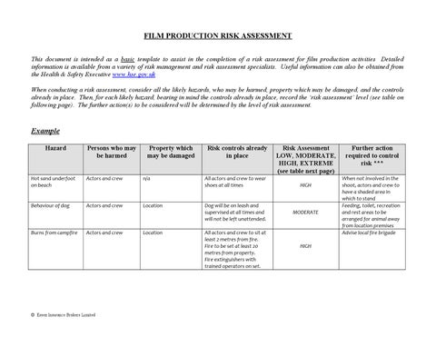 Detail Best Risk Assessment Template Nomer 35