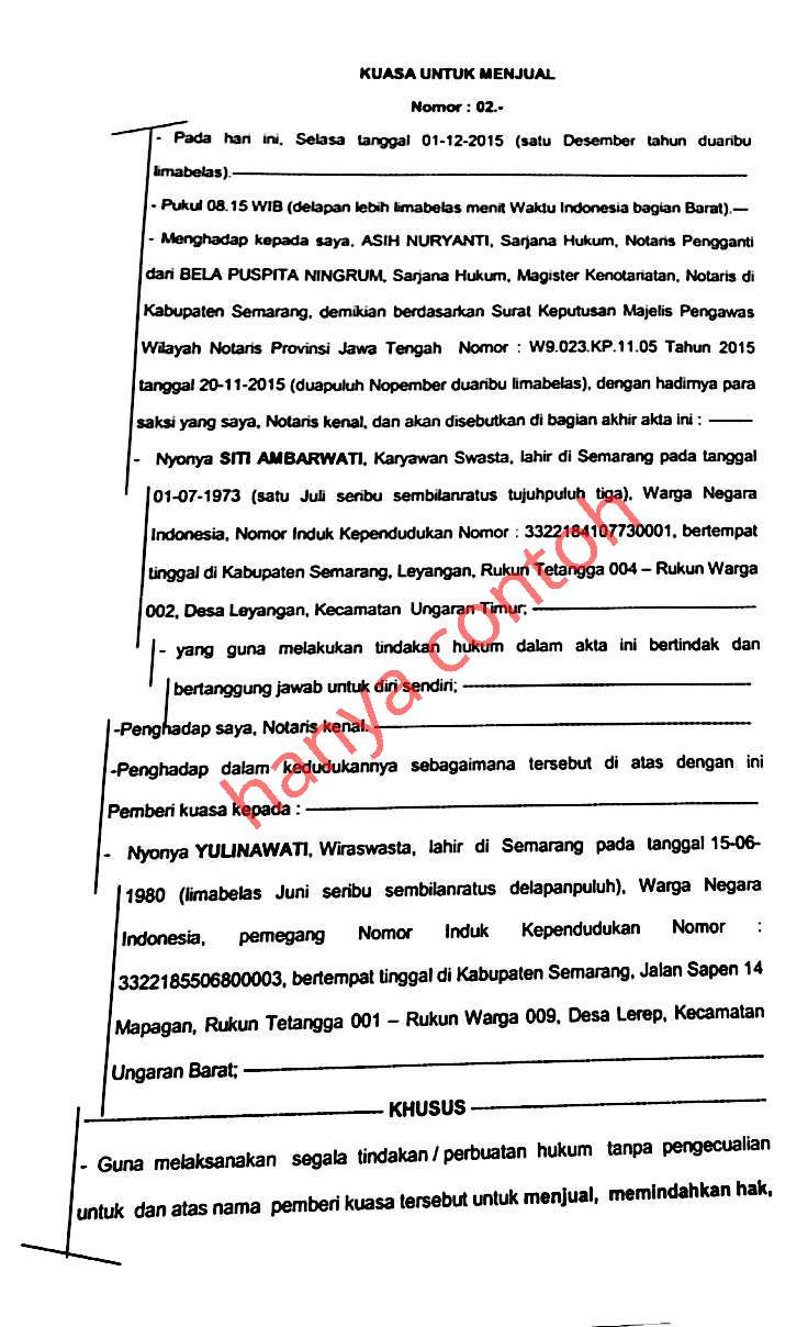 Detail Biaya Membuat Surat Kuasa Di Notaris Nomer 16