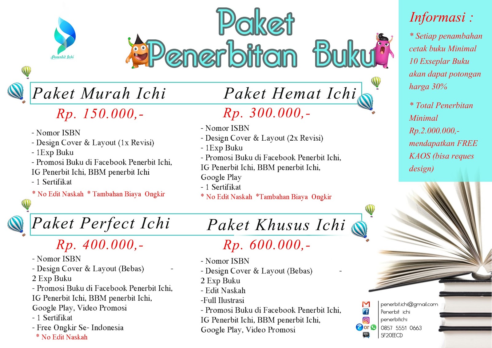 Detail Biaya Penerbitan Buku Nomer 42