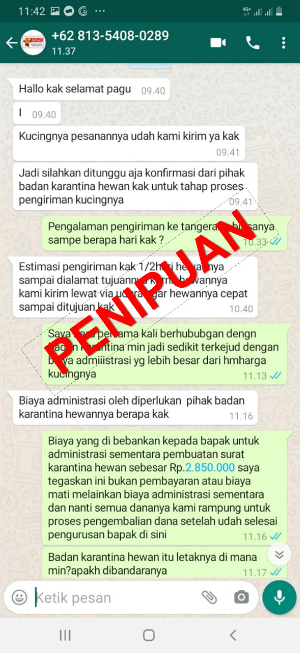 Detail Biaya Surat Karantina Hewan Nomer 5