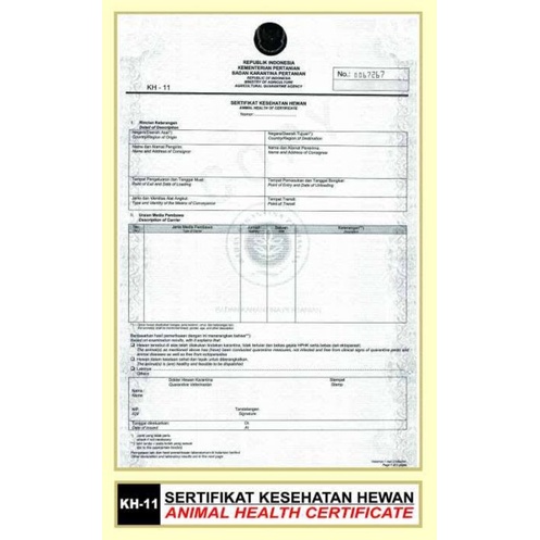 Detail Biaya Surat Karantina Hewan Nomer 18