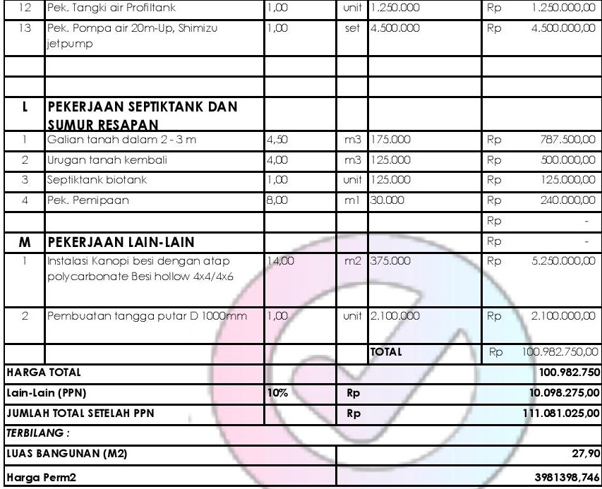 Detail Biaya Tingkat Rumah Nomer 14