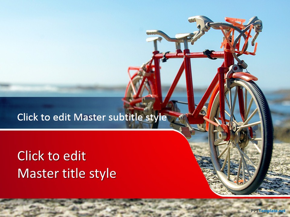 Detail Bicycle Powerpoint Template Free Nomer 13