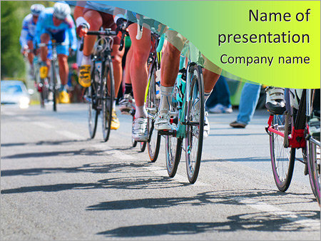 Detail Bicycle Powerpoint Template Free Nomer 22