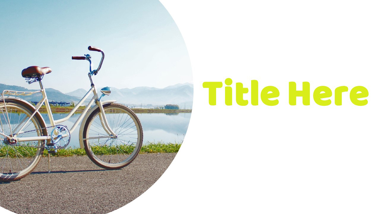 Detail Bicycle Powerpoint Template Free Nomer 23