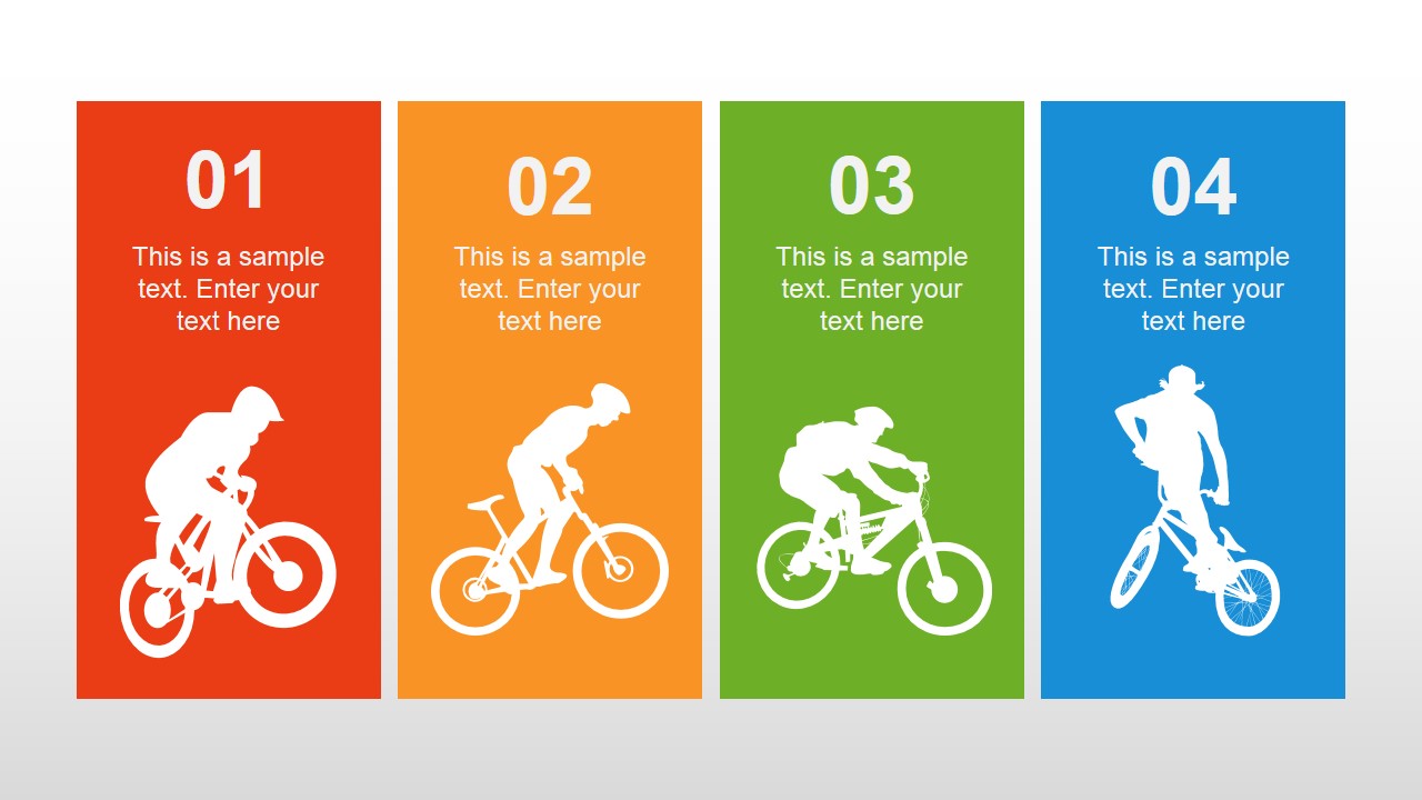 Detail Bicycle Powerpoint Template Free Nomer 4