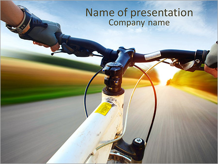 Detail Bicycle Powerpoint Template Free Nomer 39