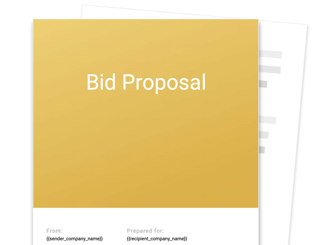 Detail Bid Proposal Template Word Nomer 24