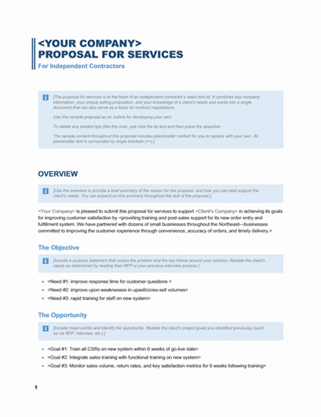 Detail Bid Proposal Template Word Nomer 9