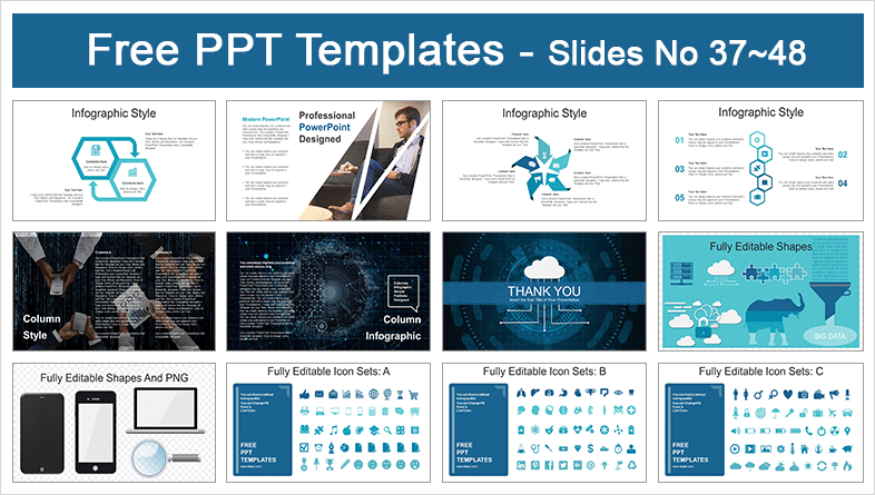 Detail Big Data Powerpoint Template Free Nomer 5