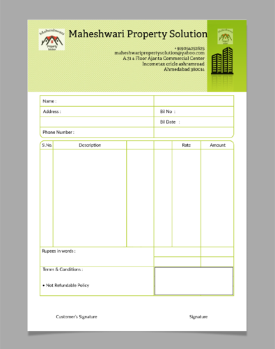 Detail Bill Design Template Nomer 16