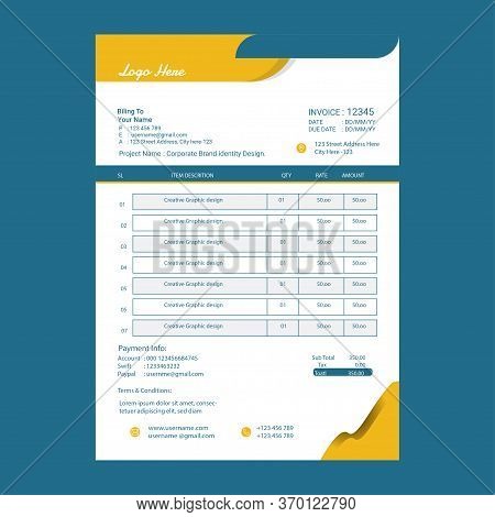 Detail Bill Design Template Nomer 21