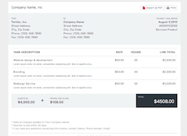 Detail Bill Html Template Nomer 14