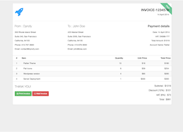 Detail Bill Html Template Nomer 21