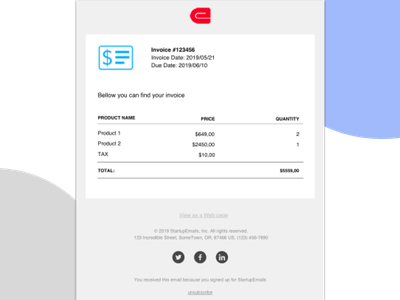 Detail Bill Html Template Nomer 4