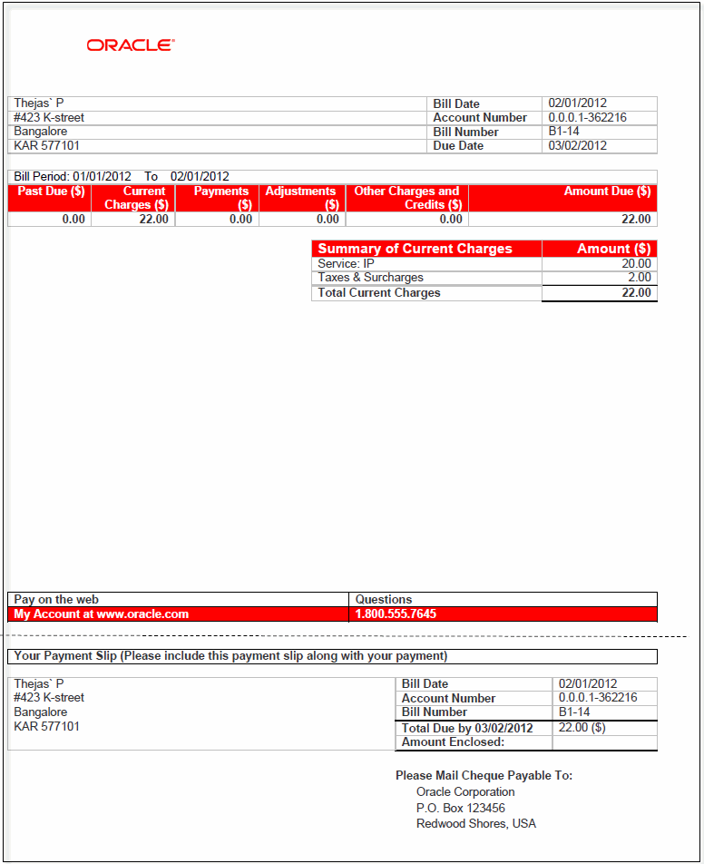 Detail Bill Html Template Nomer 38
