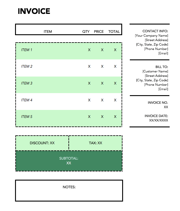 Detail Bill Html Template Nomer 48