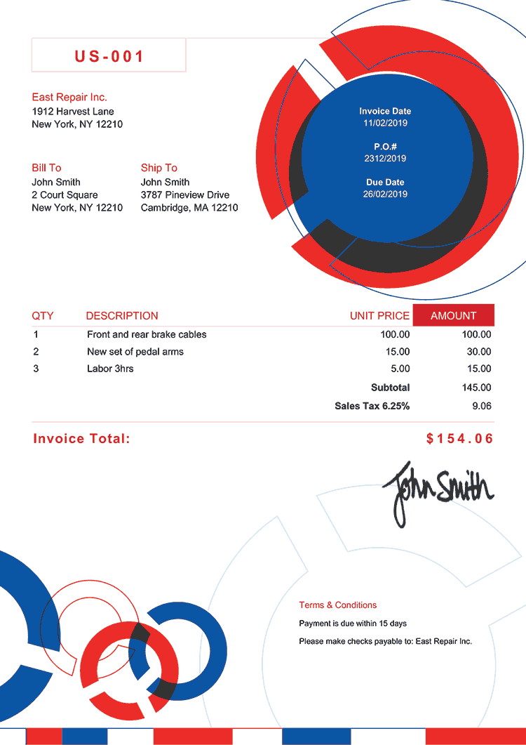 Detail Billing Invoice Template Nomer 52