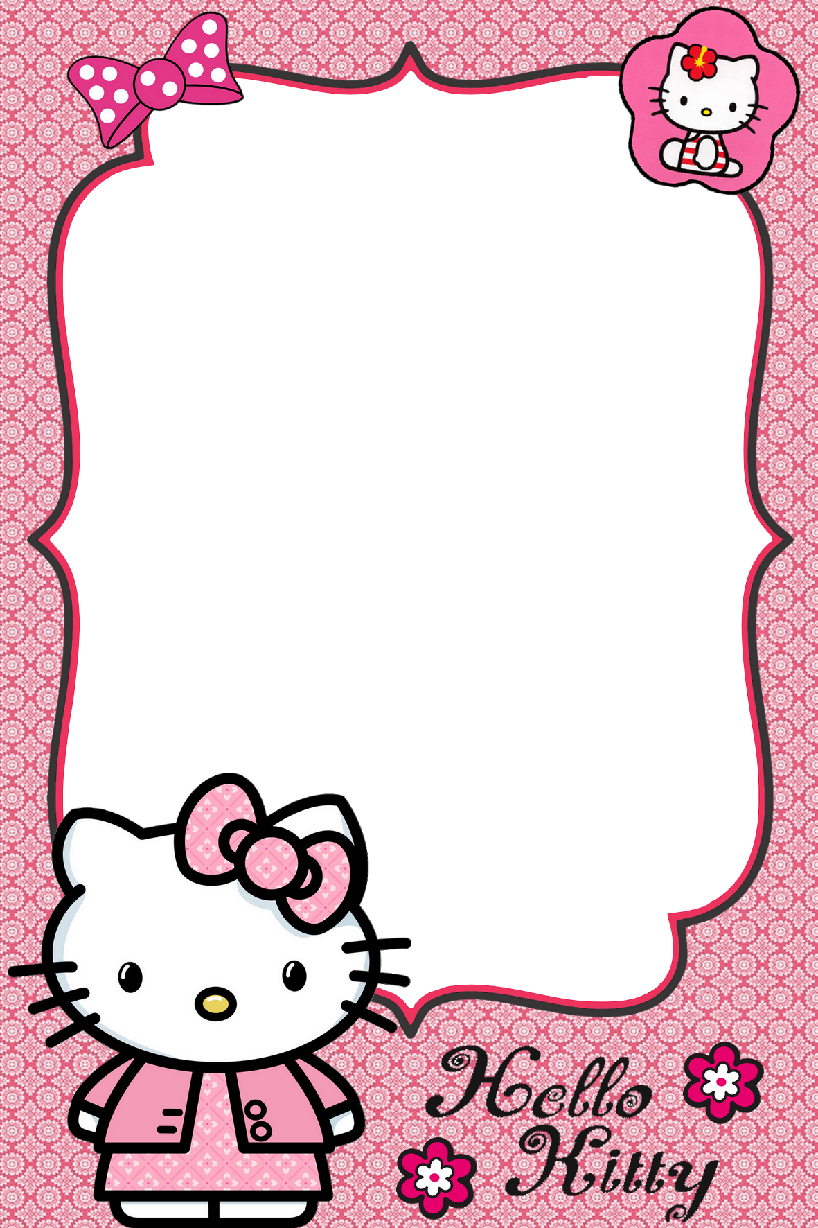 Detail Bingkai Hello Kitty Nomer 38