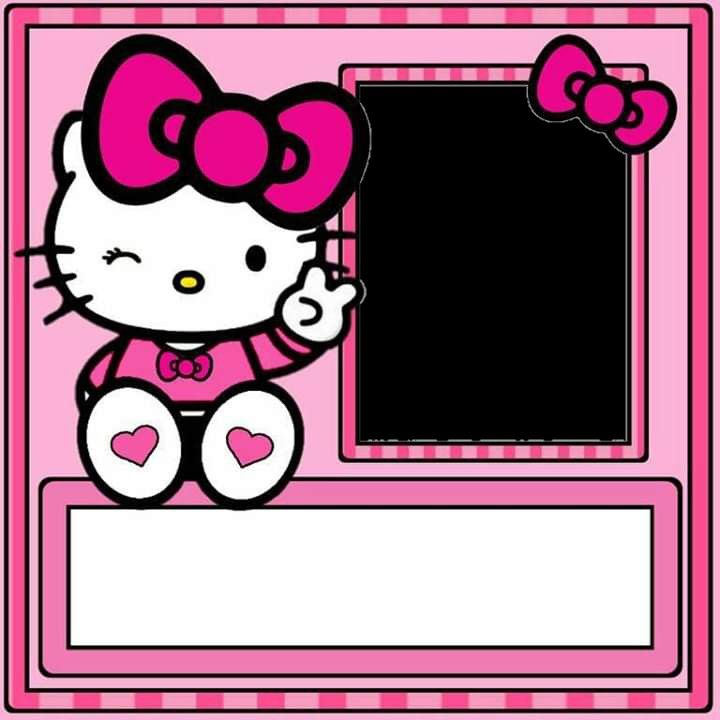 Detail Bingkai Hello Kitty Pink Nomer 23
