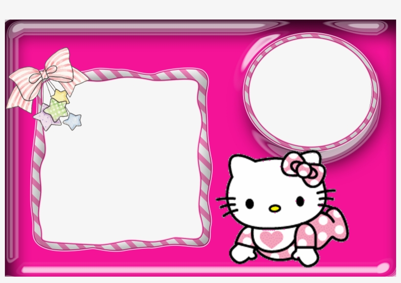 Detail Bingkai Hello Kitty Pink Nomer 7