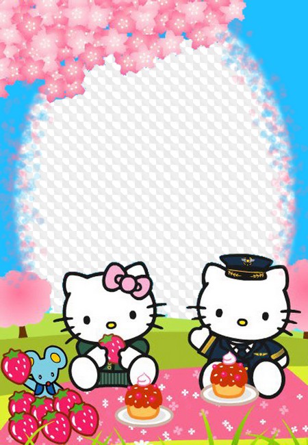 Detail Bingkai Hello Kitty Png Nomer 23