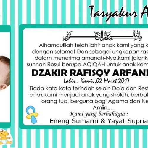 Detail Bingkai Kartu Ucapan Aqiqah Nomer 17