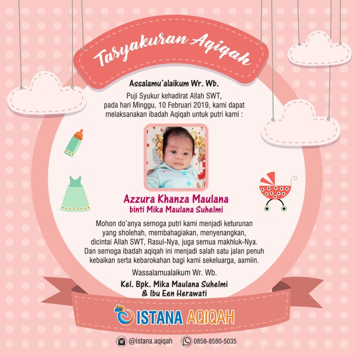 Detail Bingkai Kartu Ucapan Aqiqah Nomer 23