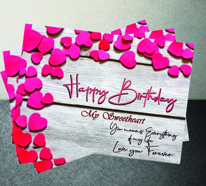 Detail Birthday Card Template For Girlfriend Nomer 56