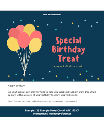 Detail Birthday Email Template Nomer 2