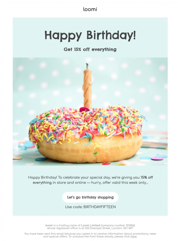 Detail Birthday Email Template Nomer 3