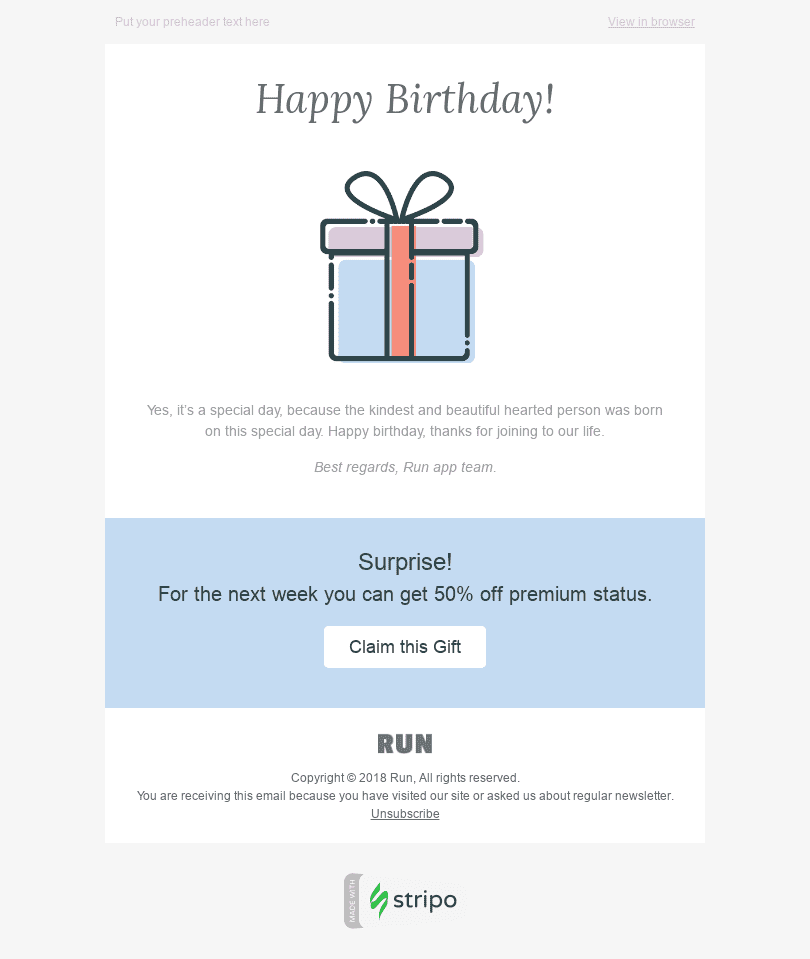 Detail Birthday Email Template Nomer 5