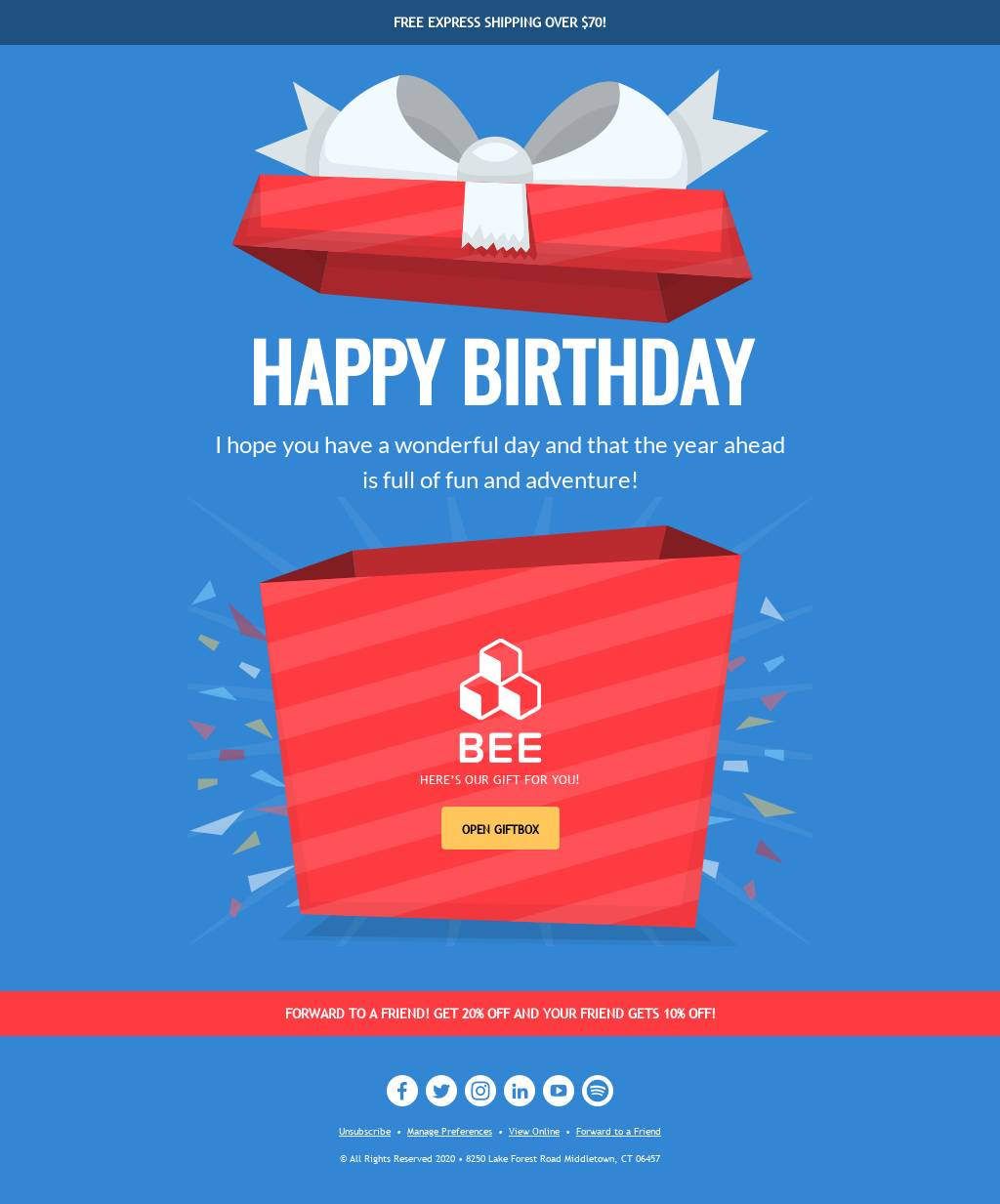 Detail Birthday Email Template Nomer 9