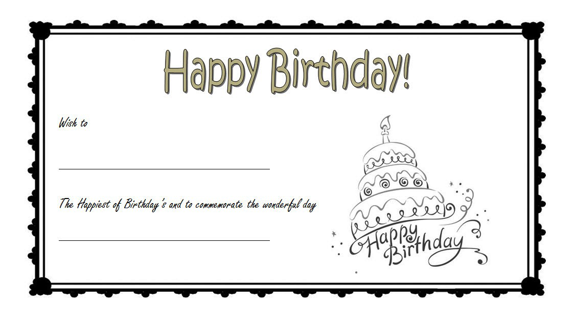 Detail Birthday Gift Card Template Nomer 9