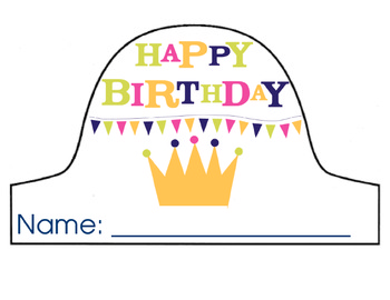 Detail Birthday Hat Template Nomer 43