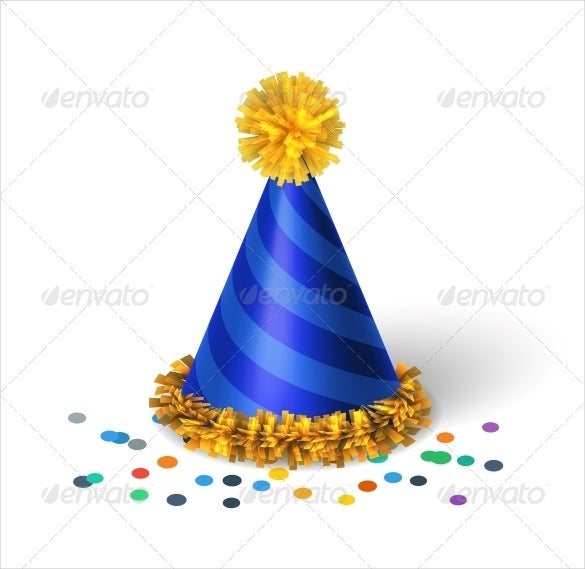 Detail Birthday Hat Template Vector Nomer 27