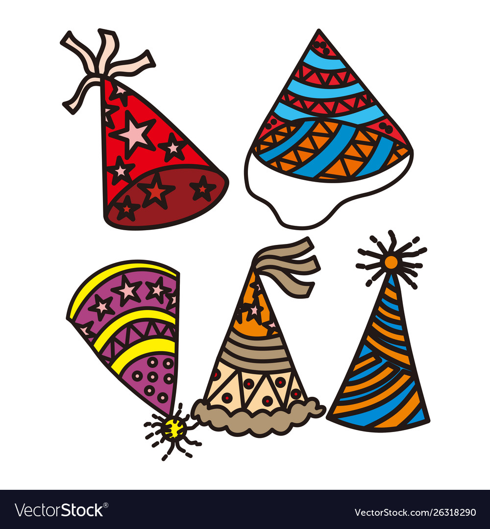 Detail Birthday Hat Template Vector Nomer 5