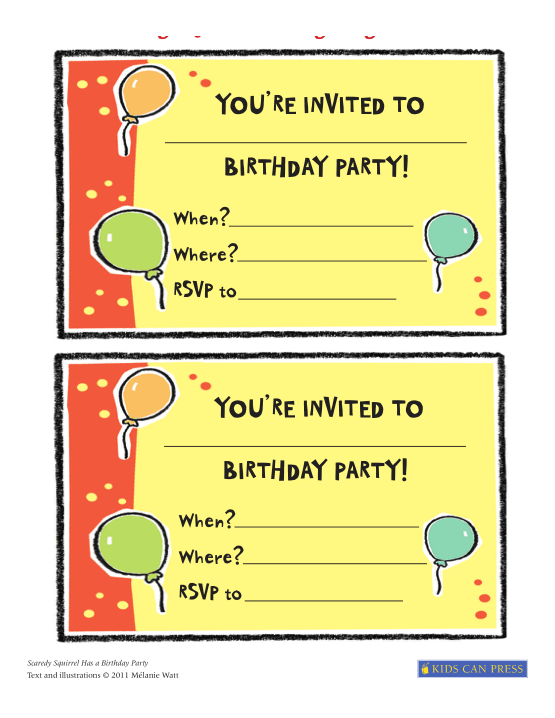 Detail Birthday Invitation Card Template Free Nomer 23
