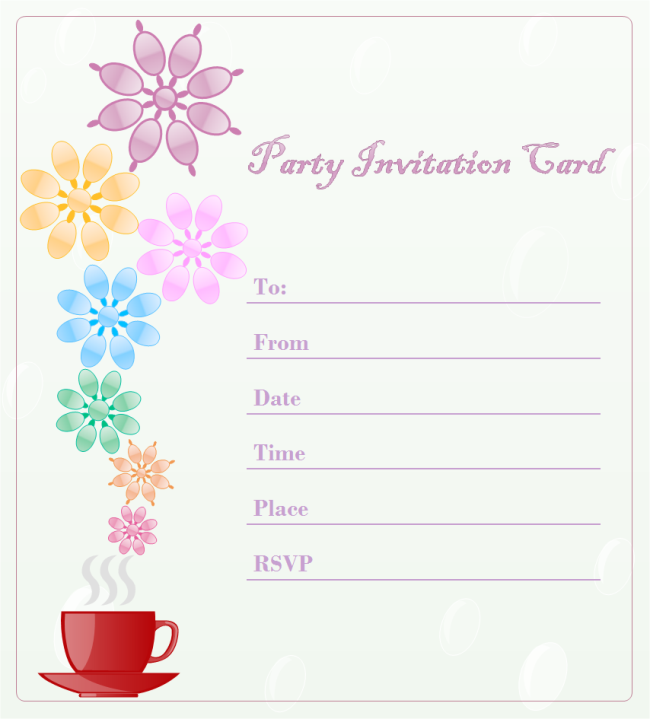 Detail Birthday Invitation Card Template Free Nomer 10