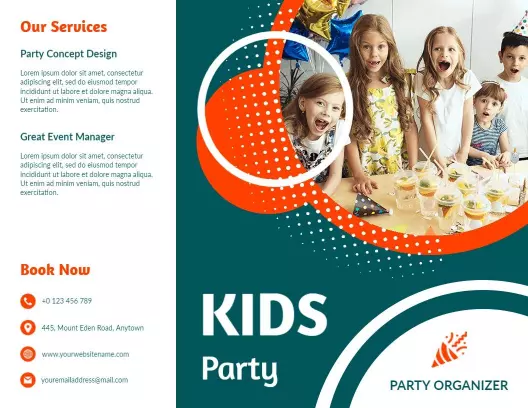 Detail Birthday Party Brochure Template Nomer 46