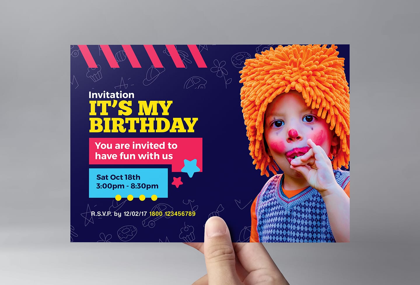 Detail Birthday Party Brochure Template Nomer 51