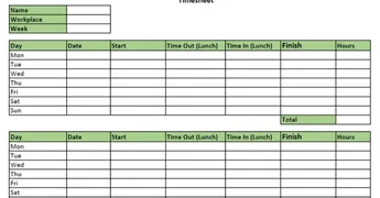 Detail Biweekly Timesheet Template Nomer 41