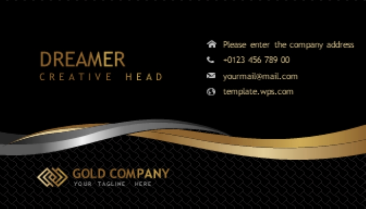 Detail Black And Gold Template For Powerpoint Nomer 26