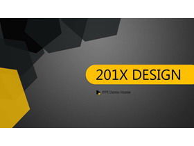 Detail Black And Gold Template For Powerpoint Nomer 46