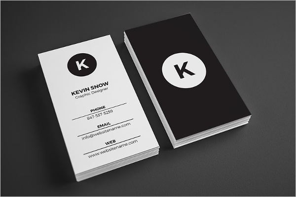 Detail Black And White Business Card Template Nomer 16