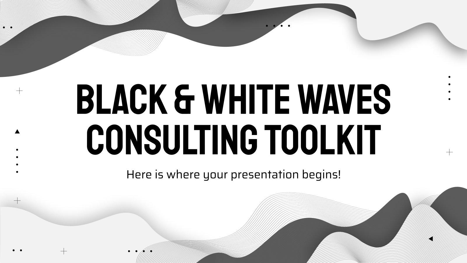 Detail Black And White Presentation Template Nomer 25