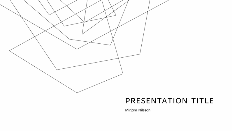 Detail Black And White Presentation Template Nomer 35